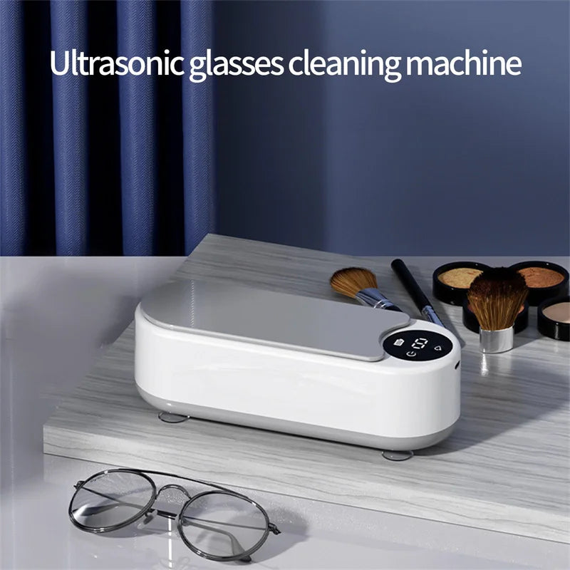 Ultrasonic Household Cleaning Machine 450ml Pod for Jewelry Ring Glasses Makeup Brush Portable and Eye Catching